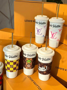 CUSTOM LOUIS CUP AND STRAW