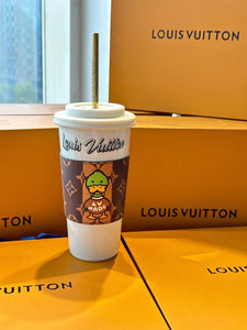 CUSTOM LOUIS CUP AND STRAW