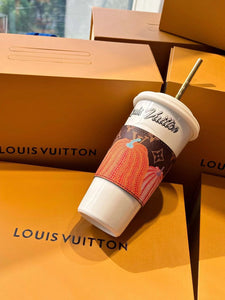 CUSTOM LOUIS CUP AND STRAW