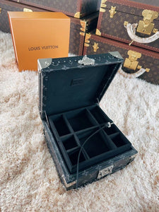 CUSTOM BLACK LV JEWELRY BOX