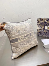 Load image into Gallery viewer, CHRISTIAN GREY THROW PILLOW
