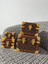 Load image into Gallery viewer, CUSTOM LV PYRAMID MONOGRAM TRUNK SET
