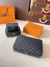 Load image into Gallery viewer, CUSTOM LV MAKE UP 3 IN 1 POUCH SET
