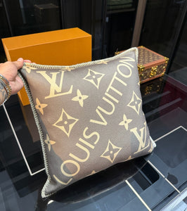 CUSTOM LV PILLOW (BROWN)