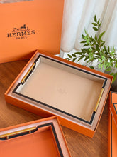 Load image into Gallery viewer, HERMES LEATHER SERVING TRAY
