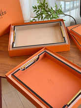 Load image into Gallery viewer, HERMES LEATHER SERVING TRAY
