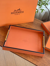 Load image into Gallery viewer, HERMES LEATHER SERVING TRAY
