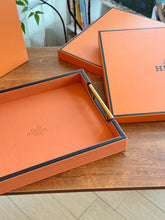 Load image into Gallery viewer, HERMES LEATHER SERVING TRAY
