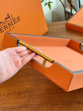 Load image into Gallery viewer, HERMES LEATHER SERVING TRAY
