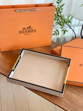 Load image into Gallery viewer, HERMES LEATHER SERVING TRAY
