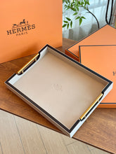 Load image into Gallery viewer, HERMES LEATHER SERVING TRAY
