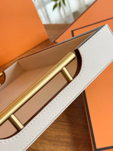 HERMES LEATHER SERVING TRAY