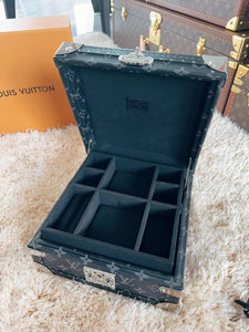 CUSTOM BLACK LV JEWELRY BOX