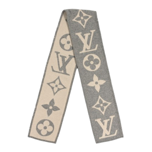 LV CASHMERE MONOGRAM SWEET DREAMS SCARF GREY