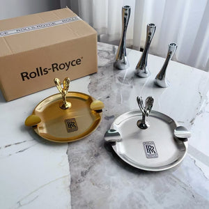 ROLLS ROYCE METAL ASHTRAY (ROUND)