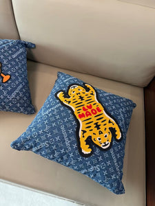 CUSTOM LV DENIM PILLOW