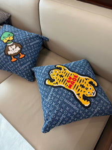 CUSTOM LV DENIM PILLOW