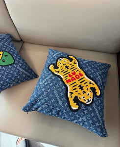 CUSTOM LV DENIM PILLOW