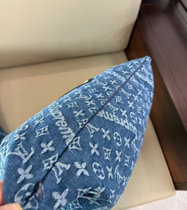 CUSTOM LV DENIM PILLOW