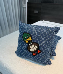 CUSTOM LV DENIM PILLOW