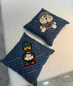 CUSTOM LV DENIM PILLOW