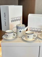 Load image into Gallery viewer, CUSTOM LV TEA CUP AND TEA POT SET
