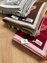 Load image into Gallery viewer, HERMES WOOL TATERSALE THROW BLANKET
