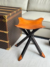 Load image into Gallery viewer, BURBERRY LEATHER STOOL
