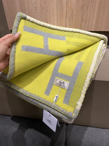 HERMES WOOL ITHAQUE THROW BLANKET