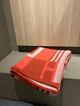 Load image into Gallery viewer, HERMES WOOL ITHAQUE THROW BLANKET
