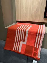 Load image into Gallery viewer, HERMES WOOL ITHAQUE THROW BLANKET
