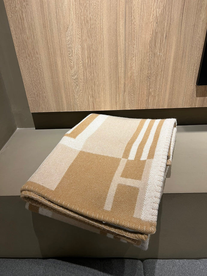 HERMES WOOL ITHAQUE THROW BLANKET