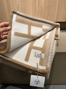 HERMES WOOL ITHAQUE THROW BLANKET