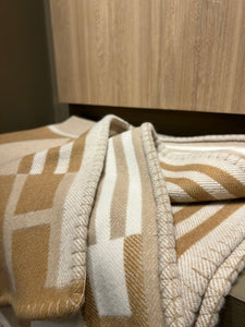 HERMES WOOL ITHAQUE THROW BLANKET