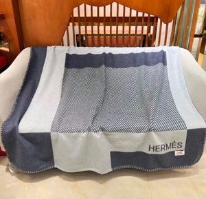 HERMES WOOL RIVIERA THROW BLANKET