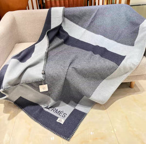 HERMES WOOL RIVIERA THROW BLANKET