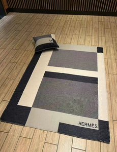 HERMES WOOL RIVIERA THROW BLANKET