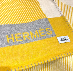 HERMES WOOL RIVIERA THROW BLANKET