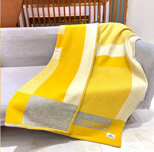 HERMES WOOL RIVIERA THROW BLANKET