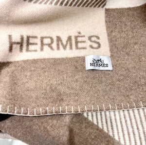 HERMES WOOL RIVIERA THROW BLANKET