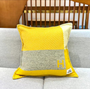 HERMES WOOL RIVIERA THROW PILLOW