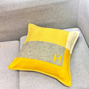 HERMES WOOL RIVIERA THROW PILLOW