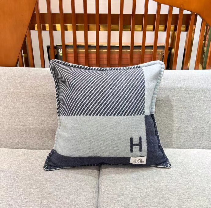 HERMES WOOL RIVIERA THROW PILLOW