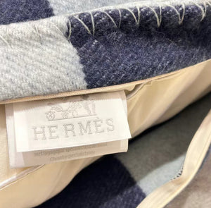 HERMES WOOL RIVIERA THROW PILLOW