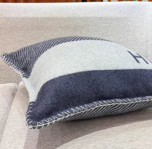 HERMES WOOL RIVIERA THROW PILLOW