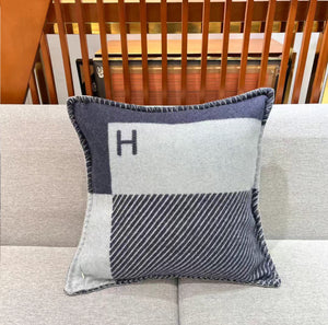 HERMES WOOL RIVIERA THROW PILLOW