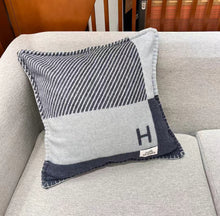 Load image into Gallery viewer, HERMES WOOL RIVIERA THROW PILLOW
