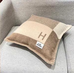 HERMES WOOL RIVIERA THROW PILLOW