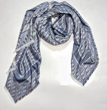 Load image into Gallery viewer, CHRISTIAN OBLIQUE DENIM SHAWL
