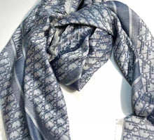 Load image into Gallery viewer, CHRISTIAN OBLIQUE DENIM SHAWL
